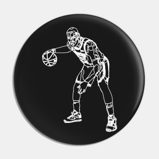 Lebron James Lineart Pin