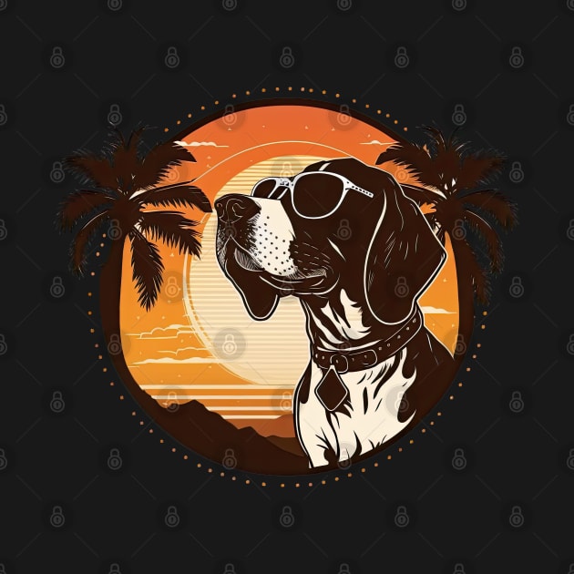 Pointer dog with sunglasses by JayD World