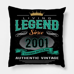 Birthday - Living Legend Since 2001 Pillow