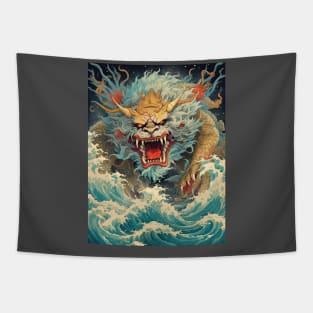 Japanese water dragon Tapestry