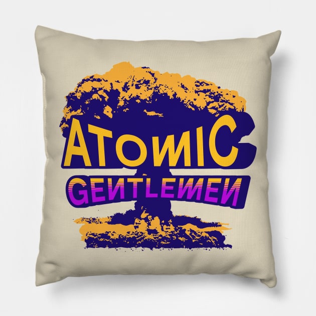 Atomic Gentlemen Pillow by JasonUnfathomable