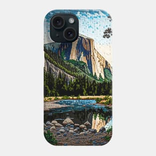 Mosaic Yosemite National Park Square | Half Dome | El Capitan Phone Case