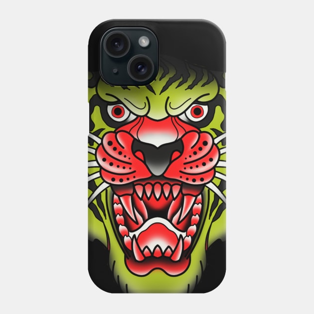 Tiger traditional style Phone Case by MEJIKU