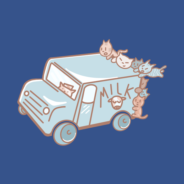 Kitty Cat Milk Truck by sadsquatch