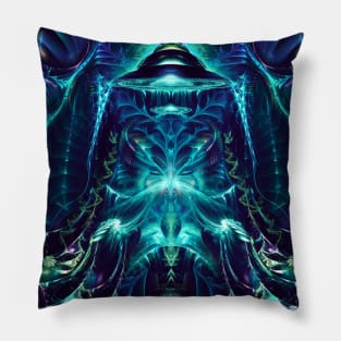 Platea Visionary Fractal Manipulation Manafold Art Pillow