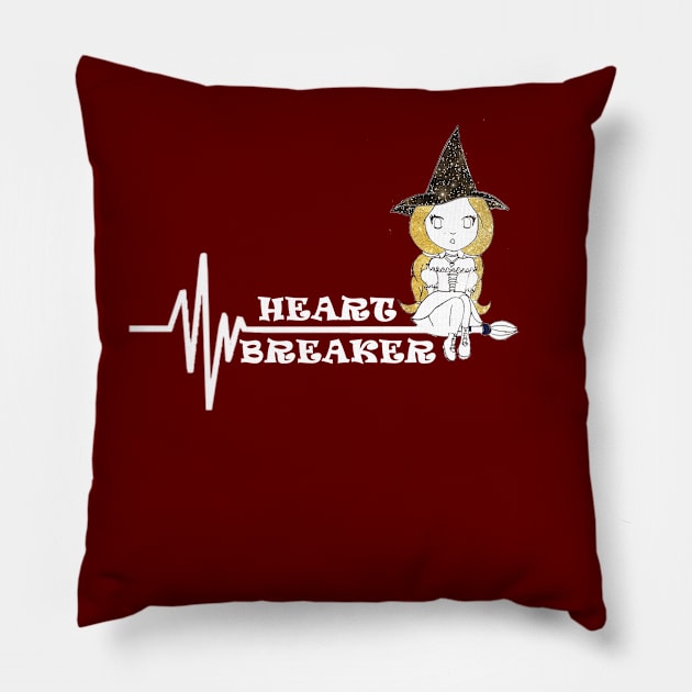 i am that heart breaker Pillow by loulousworld