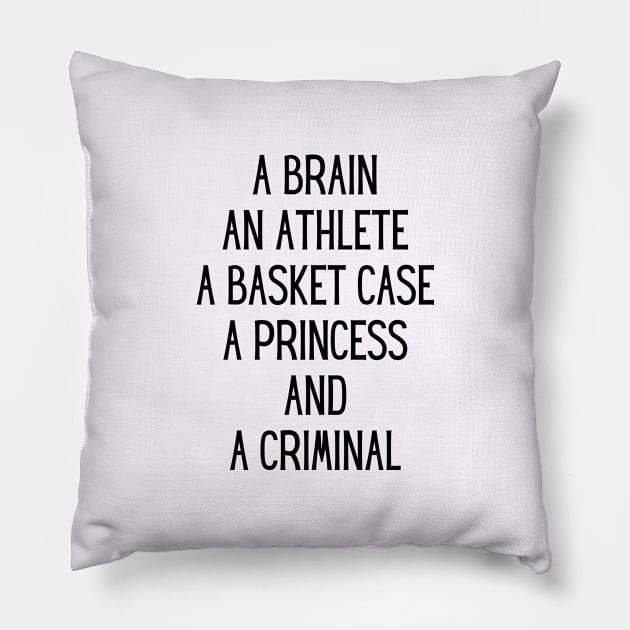 The Breakfast Club Pillow by Said with wit