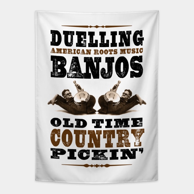 Duelling Banjos Tapestry by PLAYDIGITAL2020