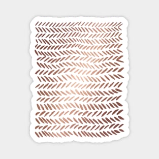 Metallic knitting pattern - copper Magnet