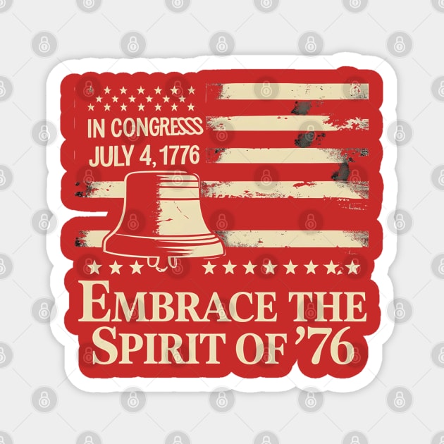 Patriotic American History Gift Magnet by stitchloom