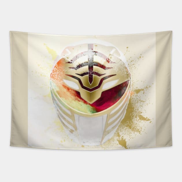 WHITE RANGER IS THE GOAT MMPR Tapestry by TSOL Games