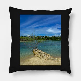 Tropical Paradise Beach Pillow