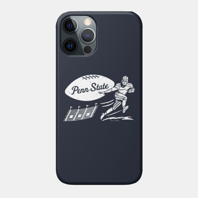 Vintage College Football - Penn State Nittany Lions (White Penn State Wordmark) - Penn State - Phone Case