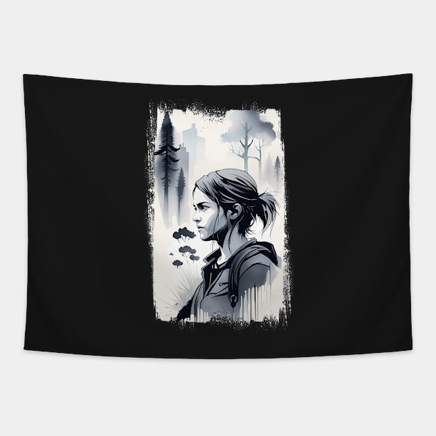 Ellie TLOU Tapestry by alessiob