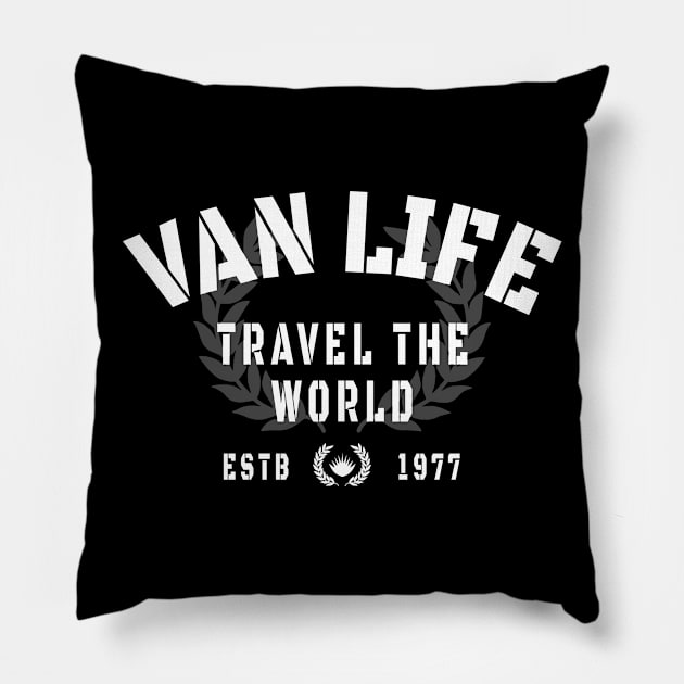 Van Life - Van Dweller Pillow by Tshirt Samurai