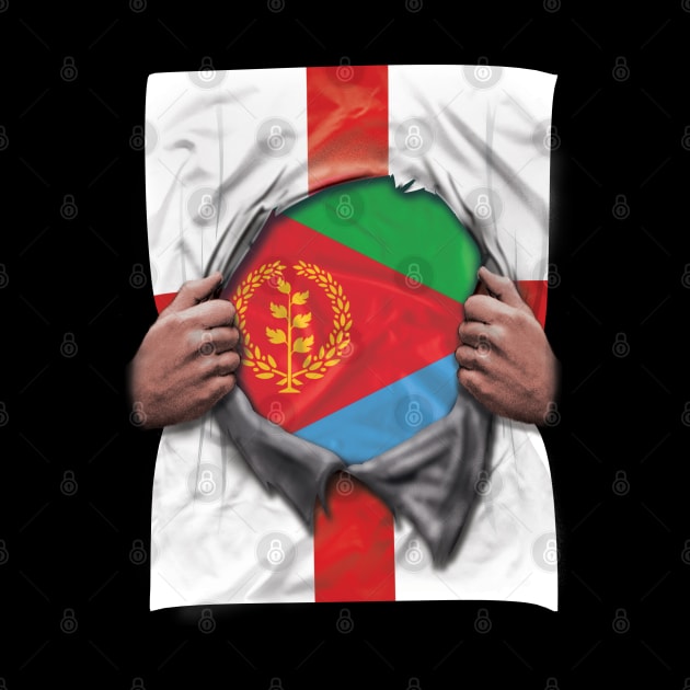 Eritrea Flag English Flag Ripped Open - Gift for Eritrean From Eritrea by Country Flags