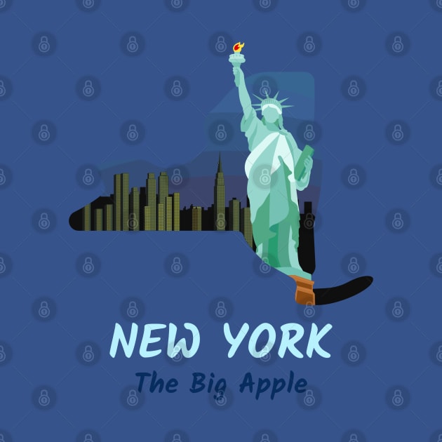 New York The Big Apple by Rdxart