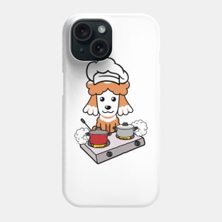 Funny poodle is cooking Phone Case