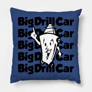 Vintage Big Drill Car Band Pillow