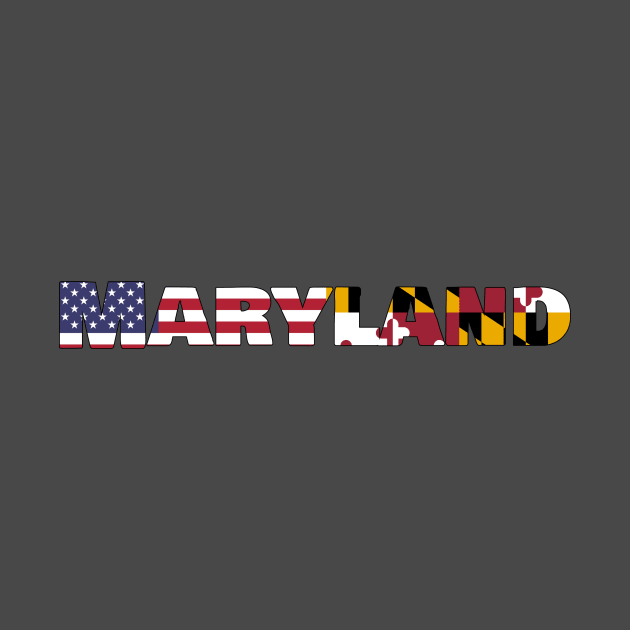 Maryland State Flag/American Flag Logo by ElevenGraphics