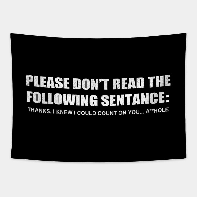 Don't read the next sentence! Tapestry by Cattoc_C