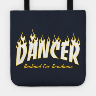 DANCER (white text) Tote