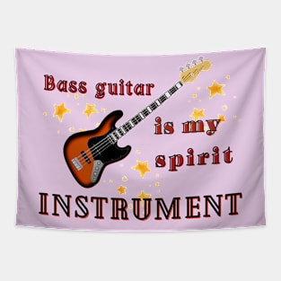 Musical instruments  are my spirit, bass guitar. Tapestry