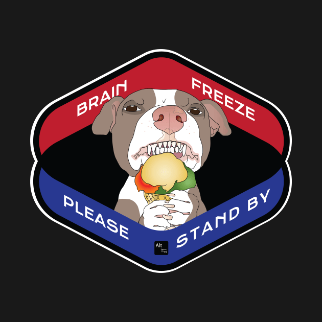 Brain Freeze Pittie by AltTabStudio