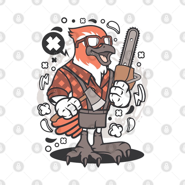 Bird lumberjack figure by ShirtyLife