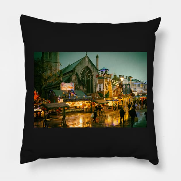 Cardiff at Christmas Pillow by RJDowns