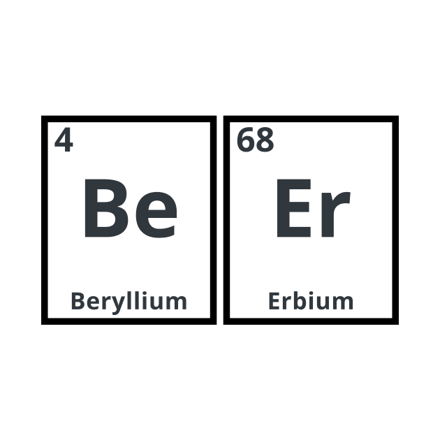 BeEr Periodic Table Chemistry Science by ProDigiDesigner