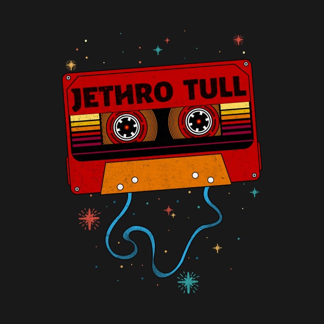 Jethro Tull / Retro Vintage Cassette Tape / Music Fanart by EliseOB