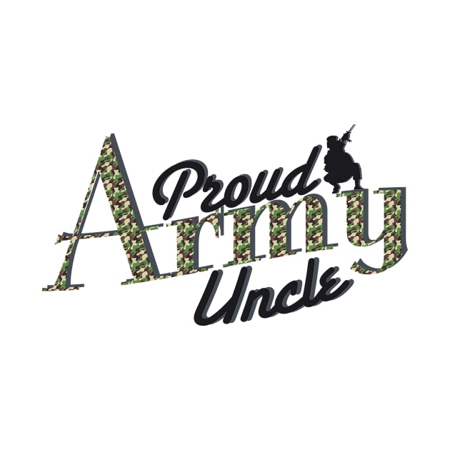 Proud Army Uncle Patriotic Military Veteran Gift by chrizy1688