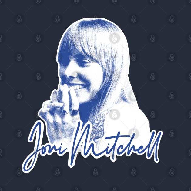 Joni Mitchell /\/ Retro 1970s Style Fan Art Design by DankFutura