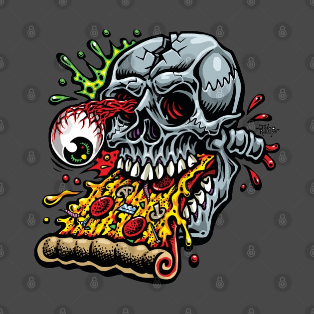 Pizza Skull by jimbophillips