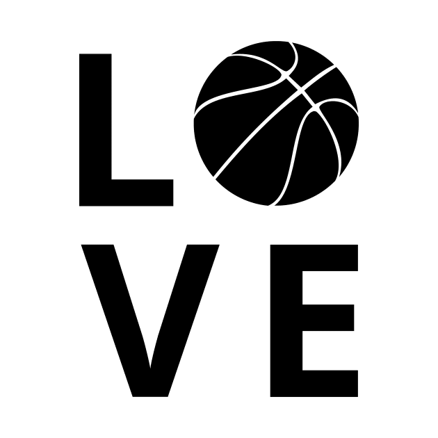 love basketball by retro bloom