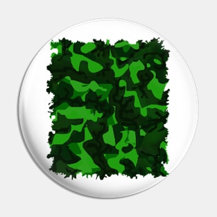 Jungle Camouflage Camo Army Pattern Pin