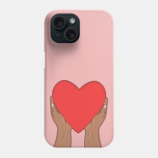 Heart in hands Phone Case