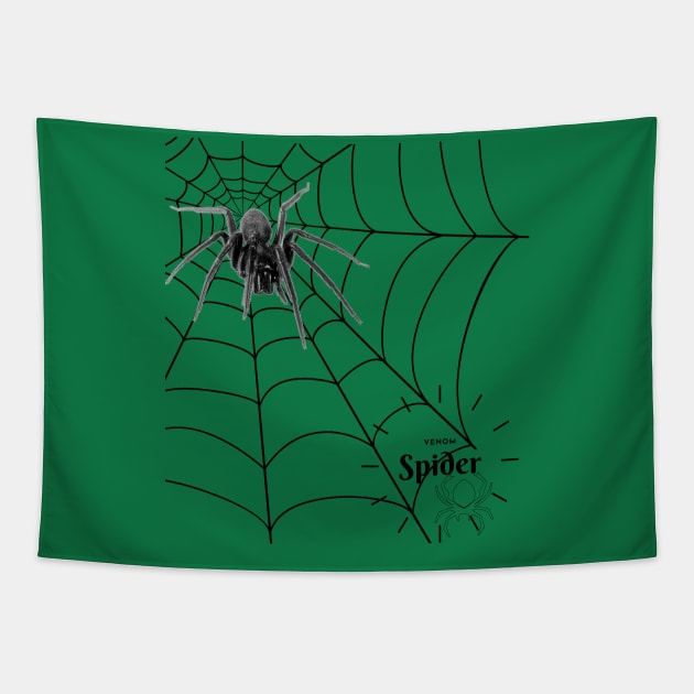 Spider web Tapestry by JeDrin