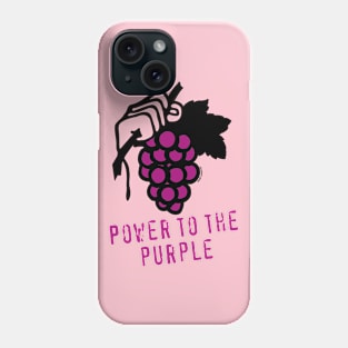 Power to the Purple (Wine Grapes) Phone Case