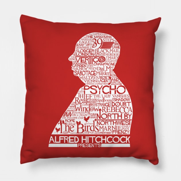 Alfred Hitchcock Presents... Pillow by renduh