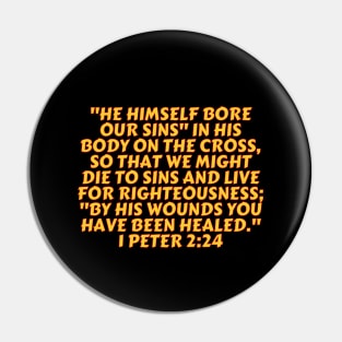 Bible Verse 1 Peter 2:24 Pin