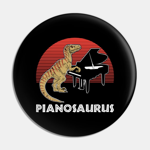 Pianosaurus| Funny Piano Novelty Gifts| Piano Recital Gifts Pin by GigibeanCreations