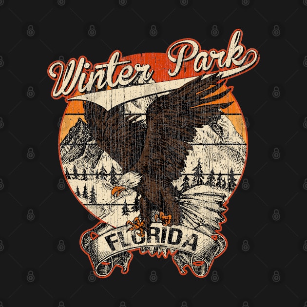 Winter Park Florida Bald Eagle Retro Vintage Aesthetic by aavejudo