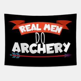 Real men do archery Tapestry