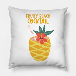 Fruity Beach Cocktail Pillow