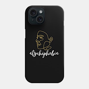 atychiphobia line art Phone Case