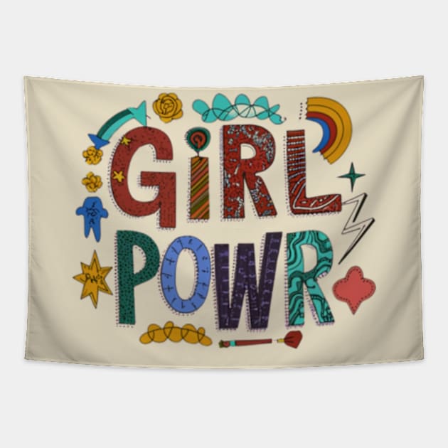 Grl-pwr Tapestry by WordsOfVictor