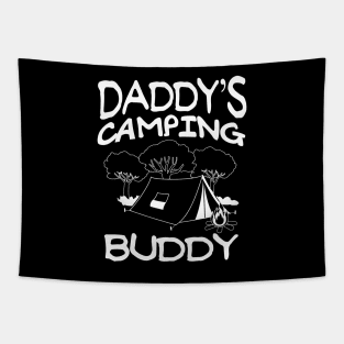 Daddys Camping Buddy Summer Quote Tapestry