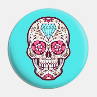 Latin Pride Sugar Skull Pin